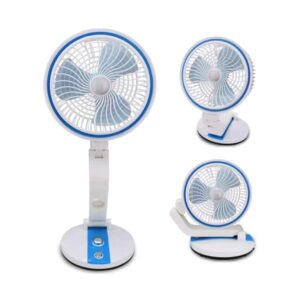 JOYKALY YG-731 Rechargeable Folding Table Fan with Led Light - Double battery