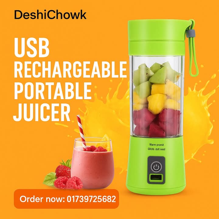 Portable Juice Blender Usb Juicer Cup Multi Function Fruit Mixer Six Blade Mixing Machine Smoothies Mini Juice Making Cup