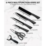 Stainless Steel Zepter Knife 6 Pcs Set For Kitchen In One Size Details