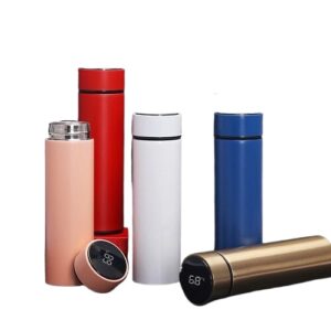 Smart Temperature Display Vacuum Flask – Stainless Steel